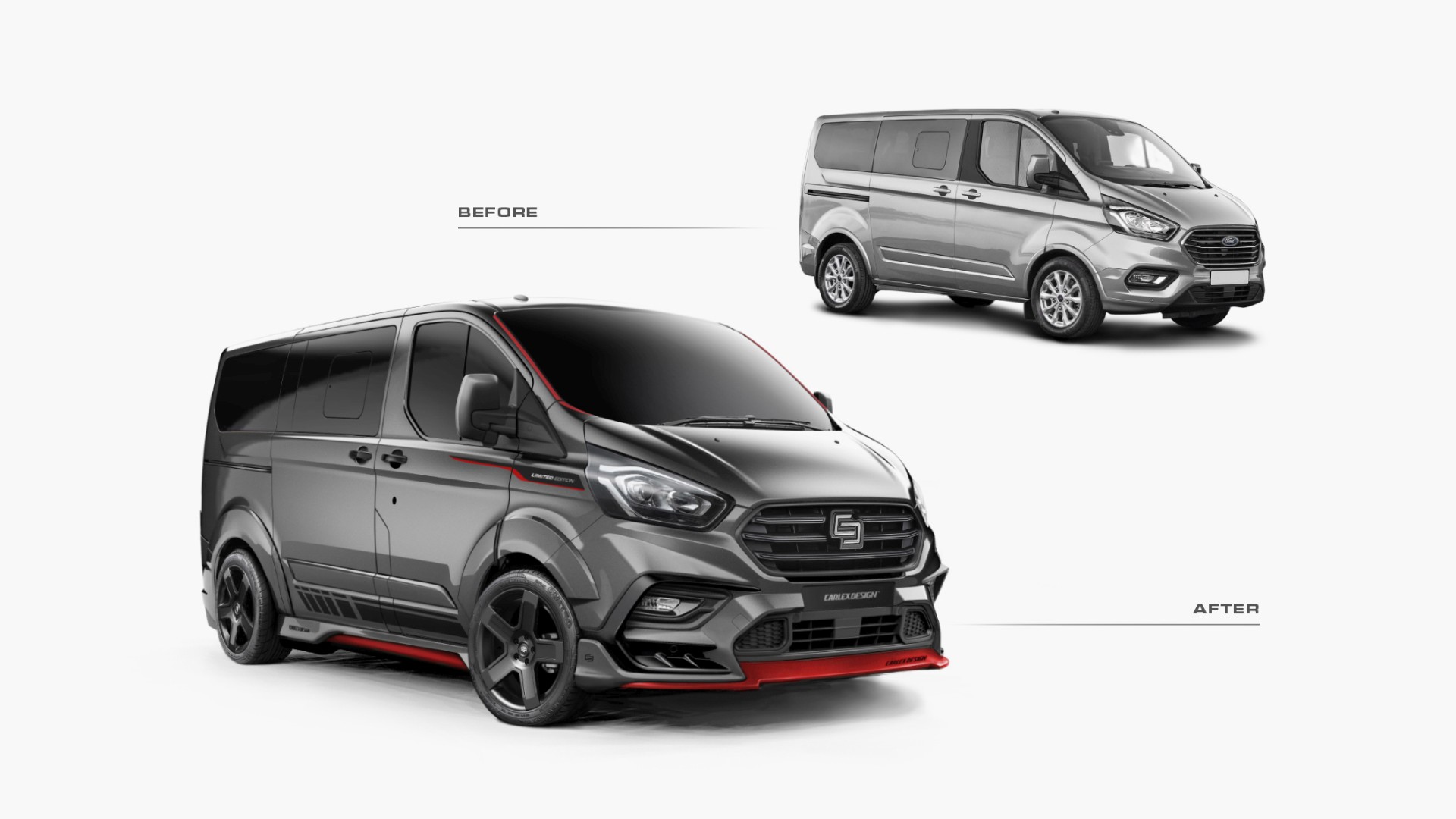 Ford Tourneo Custom X Final Edition - styling, Transit body kit - Carlex  Design